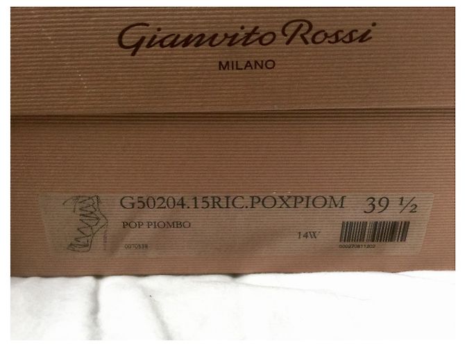 Gianvito Rossi Sandaletten im Gladiator-Stil von Pop Piombe Silber Grau Metallisch - Ansicht 8