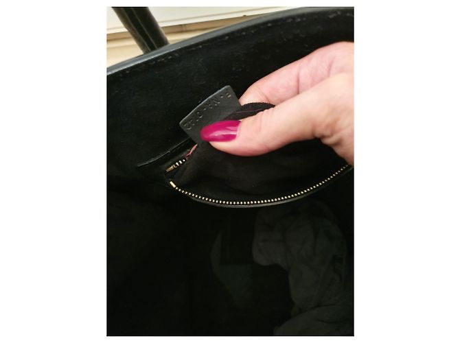 Luggage Céline Gepäck Phantom Croc geprägtes Leder Schwarz - Ansicht 7