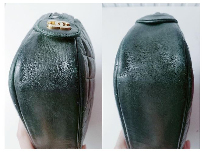 Chanel Camera Bag Lammleder Dunkelgrün - Ansicht 11