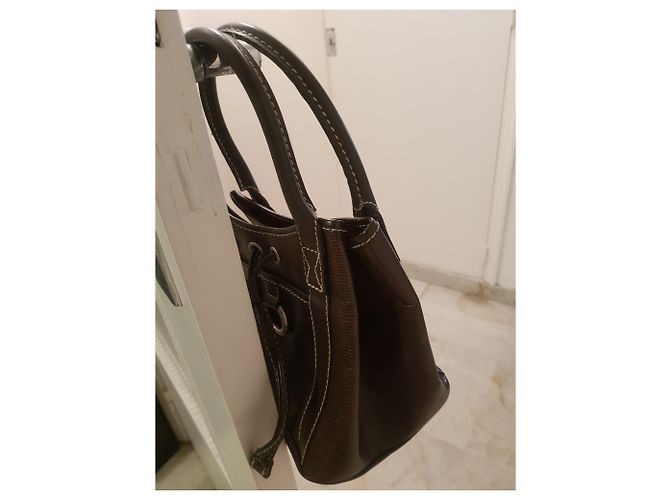 Elsa Sellier Borsa a mano Lancel Elsa in pelle marrone - vista 2