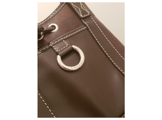 Elsa Sellier Borsa a mano Lancel Elsa in pelle marrone - vista 4