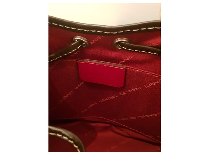 Elsa Sellier Borsa a mano Lancel Elsa in pelle marrone - vista 5