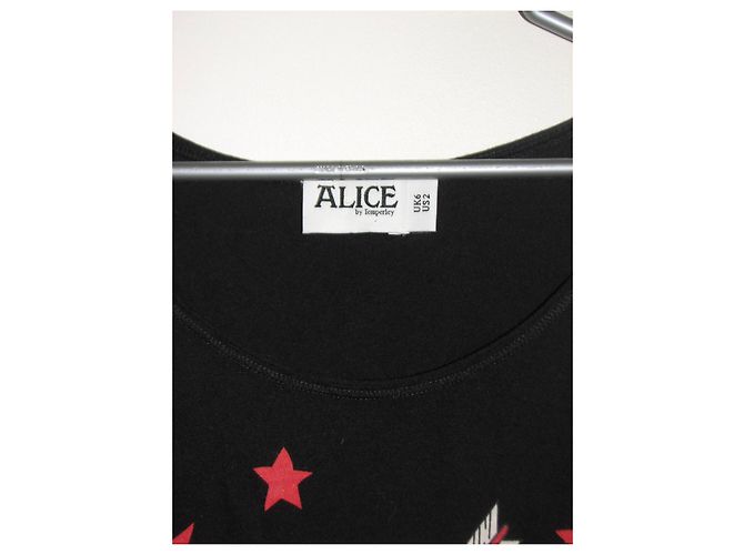 Abito t-shirt Alice by Temperley Love print in cotone Nero Multicolore - vista 2