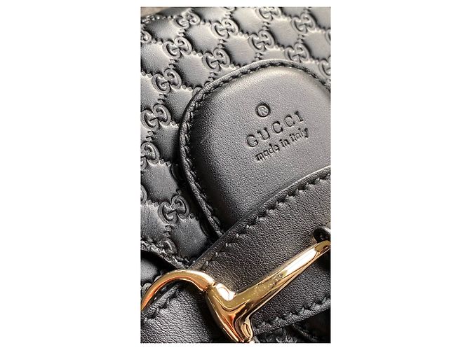Borsa Gucci Emily in pelle Guccissima nera Nero - vista 11