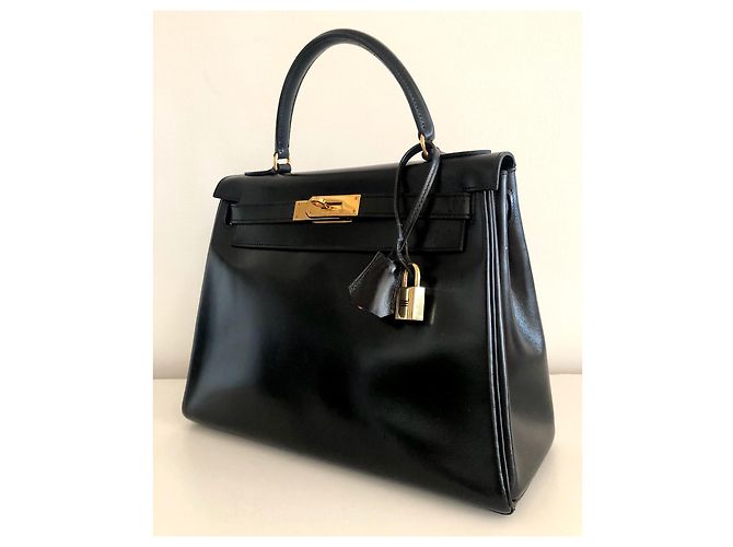 Hermès hermes kelly 28 Scatola nera Nero - vista 4