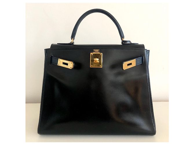 Hermès hermes kelly 28 Scatola nera Nero - vista 7