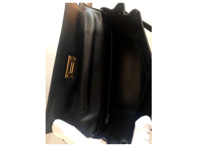 Hermès hermes kelly 28 Scatola nera Nero - vista 9