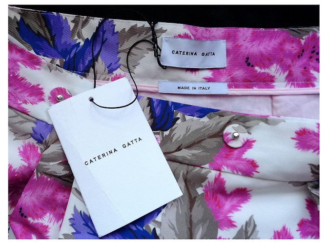Autre Marque Caterina Gatta Wickelrock Blumenmuster Größe 44 - Ansicht 5