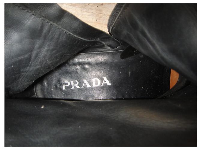 Stivali da uomo Prada p 42,5 Nero - vista 2