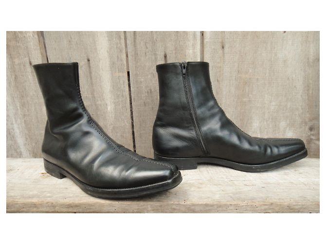 Stivali da uomo Prada p 42,5 Nero - vista 4