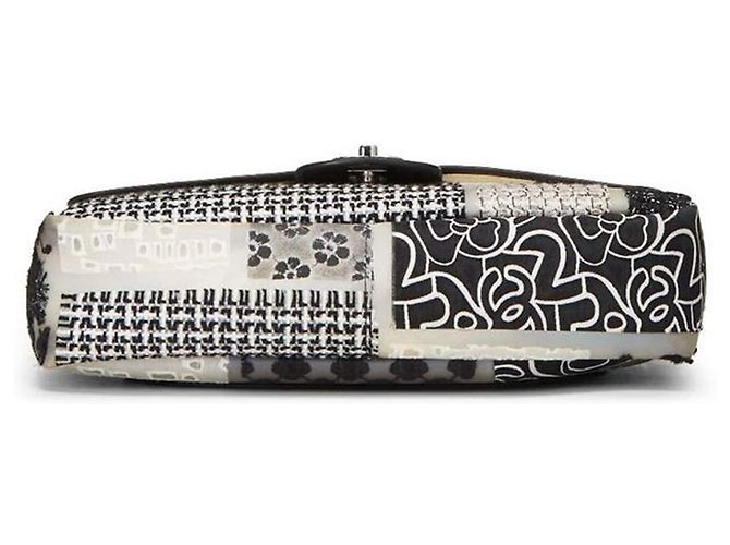 Timeless Chanel Classic Jumbo nuovo in patchwork di PVC, pelle e tweed Multicolore - vista 6