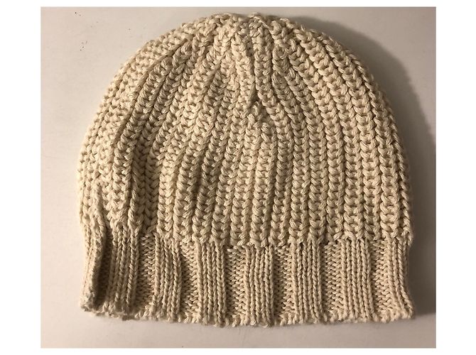 Autre Marque Fishbacher cristiano - Bonnet mixte H / F Crema - vista 2