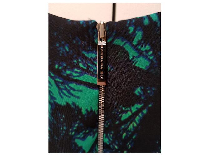 Barbara Bui Bedrucktes Oberteil Grün Polyester Größe 36 - Ansicht 3