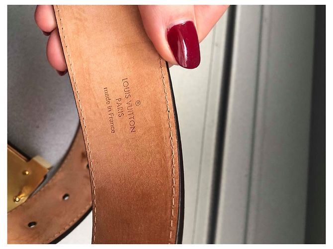 Louis Vuitton cinture Marrone scuro - vista 6