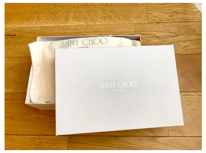 Décolleté Jimmy Choo Cosmic in vernice nude - vista 8