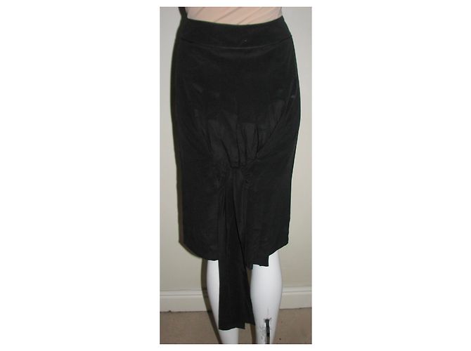 Philosophy Di Alberta Ferretti Falda de seda con detalle de corbata Negro - vista 3