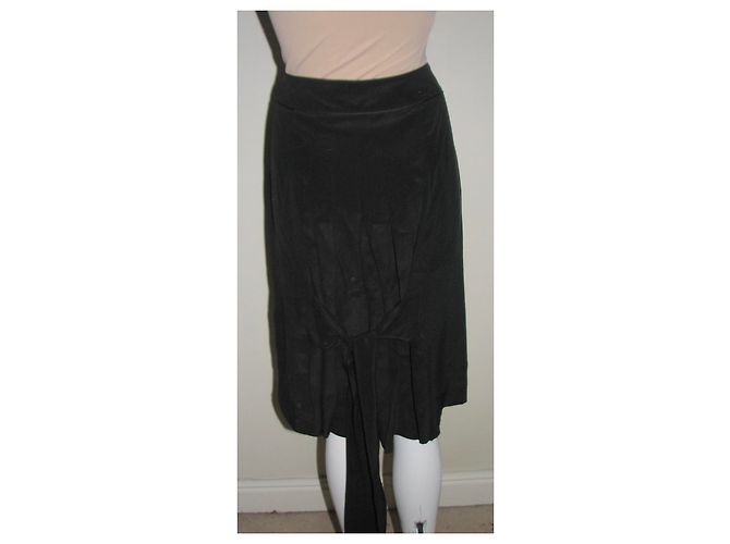 Philosophy Di Alberta Ferretti Falda de seda con detalle de corbata Negro - vista 5