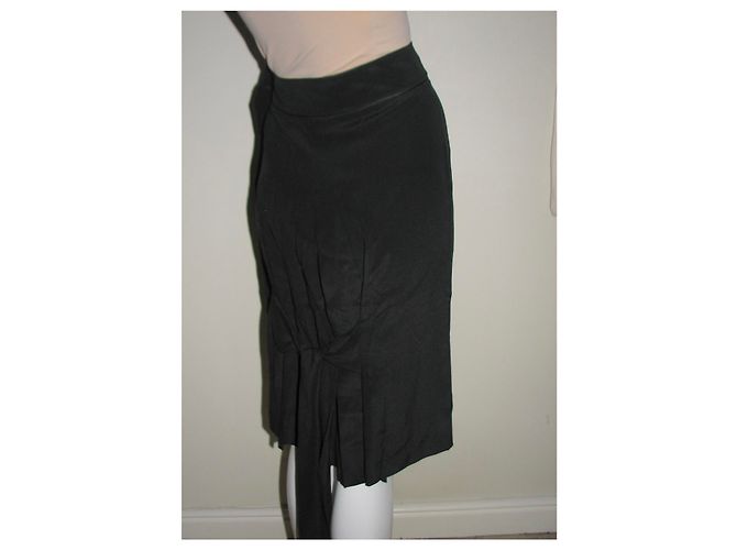 Philosophy Di Alberta Ferretti Falda de seda con detalle de corbata Negro - vista 7