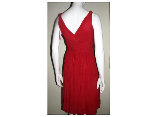 Vestido Temperley London de crepe de seda rojo Roja - vista 3