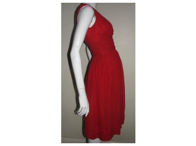 Vestido Temperley London de crepe de seda rojo Roja - vista 4