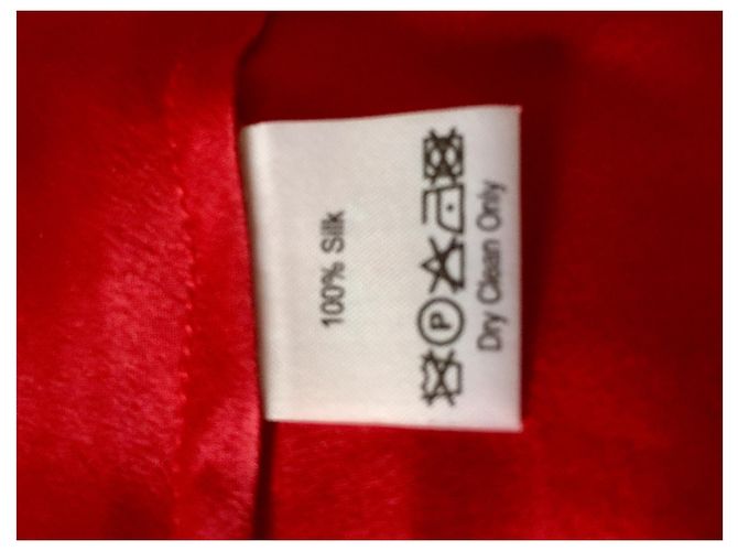 Vestido Temperley London de crepe de seda rojo Roja - vista 8