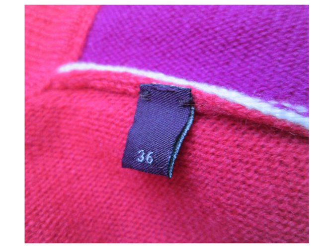 Ballantynes Strickwaren Pink Roh Fuschia - Ansicht 5