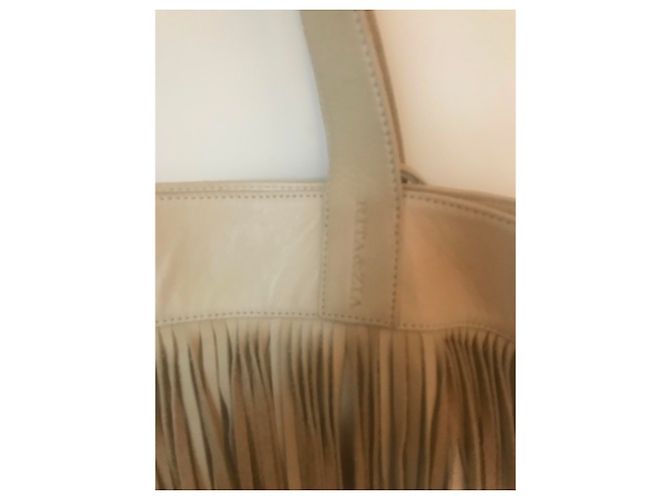 Rita & Zia XL-Einkaufstasche mit Fransen Beige - Ansicht 2