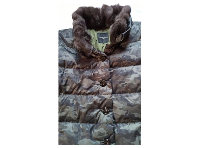 Giacca piumino Weekend Max Mara verde mimetico Cachi - vista 3