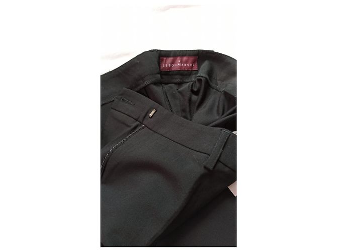 Autre Marque Le Bon Marché Schwarze Hose Gerade Schnitt - Ansicht 3