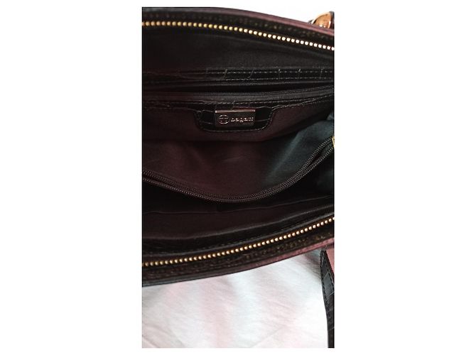 Borsa Bugatti in pelle nera effetto cocco Nero - vista 5