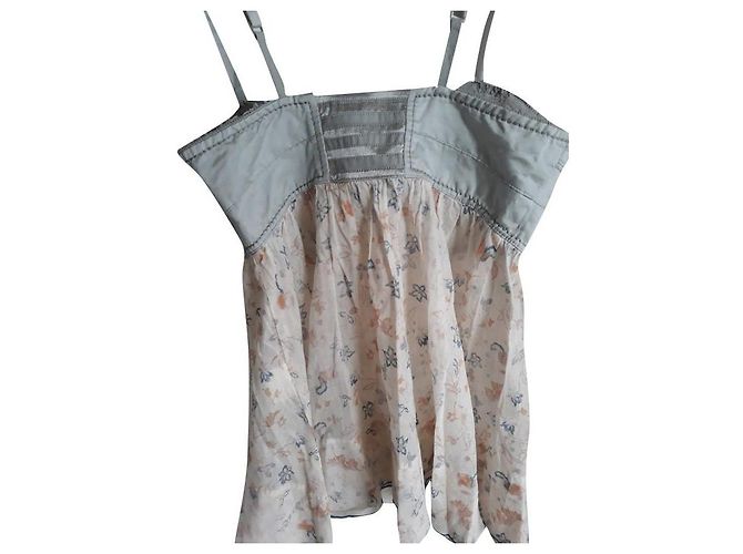 Túnica Marithé et François Girbaud de algodão e denim Multicor - vista 2