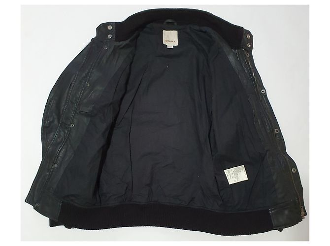 Diesel Schwarze Lederjacke - Ansicht 5