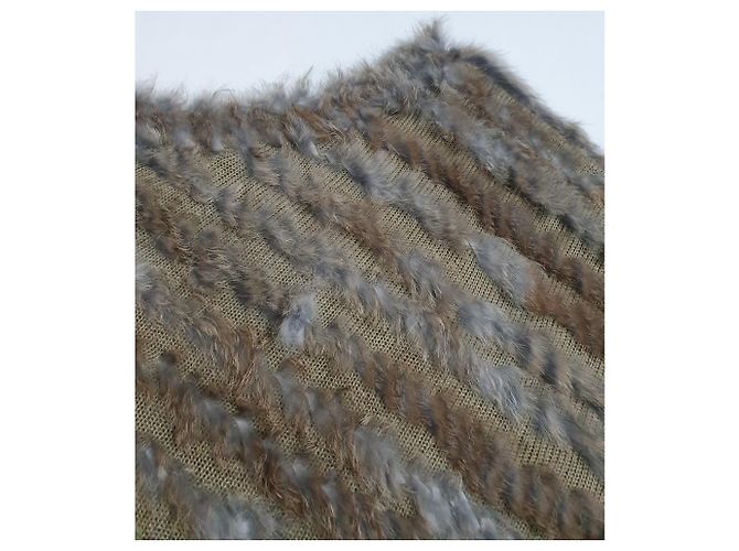 Autre Marque Soya Concept Kaninchen Poncho aus Acryl Mehrfarben - Ansicht 2