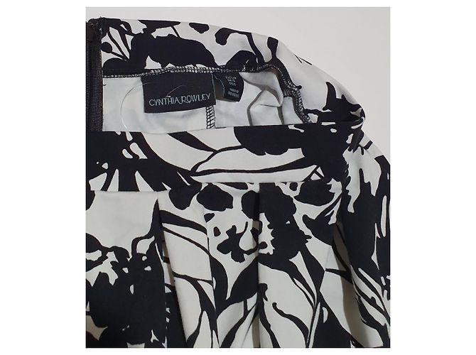 Gonna Cynthia Rowley bianca e nera Nero Bianco - vista 3