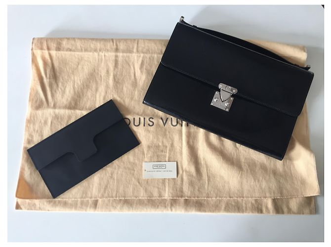 Louis Vuitton Cartella nera Vuitton Nero - vista 17