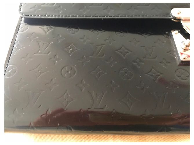 Louis Vuitton Cartella nera Vuitton Nero - vista 4