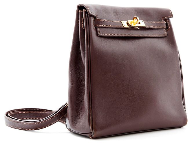 Hermès KELLYADO MINI 20 marrón Castaño - vista 2
