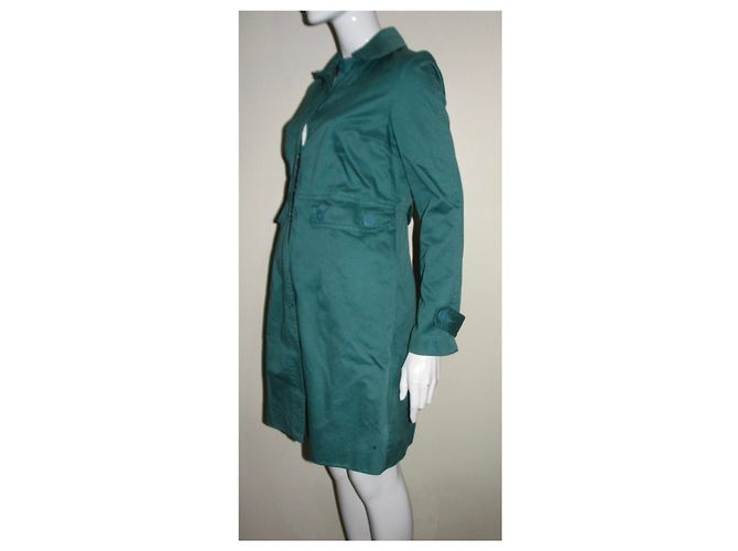 Cappotto in cotone verde Marc Jacobs - vista 3