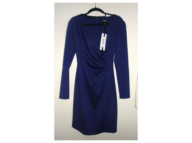 Dkny Kleid Lila Wickeloptik - Ansicht 6