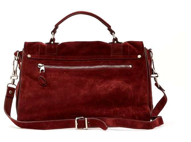 Borsa Proenza Schouler PS1 Camoscio Bordeaux Argento Bordò - vista 3