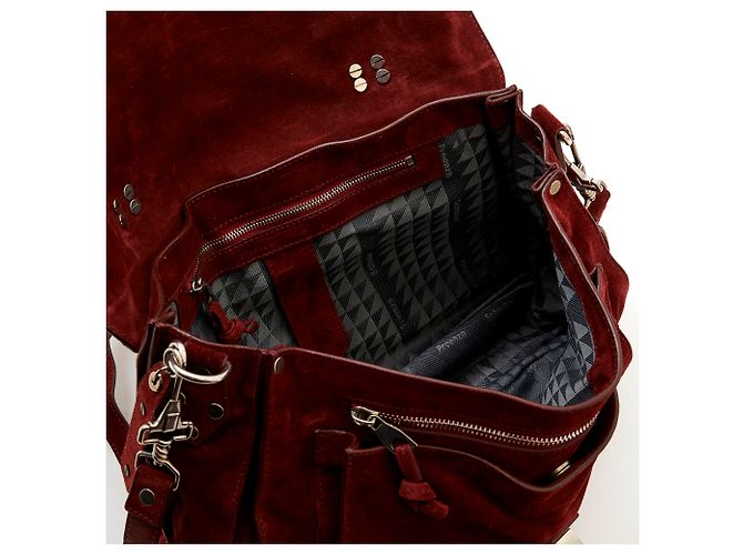 Borsa Proenza Schouler PS1 Camoscio Bordeaux Argento Bordò - vista 5
