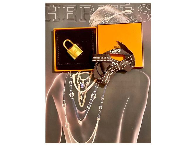 Kelly Ciondolo con lucchetto Hermès H. 160 D'oro - vista 3