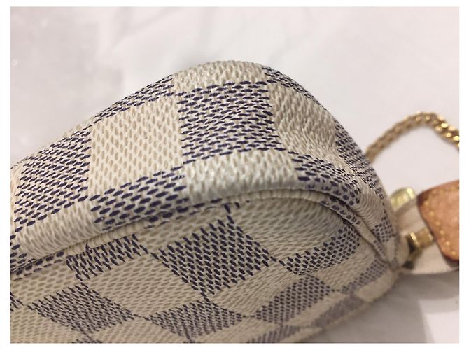 Louis Vuitton Mini Pochette Accessoires Damier Azur Crema - vista 12