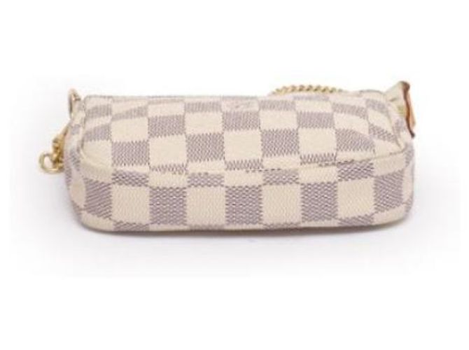 Louis Vuitton Mini Pochette Accessoires Damier Azur Crema - vista 6