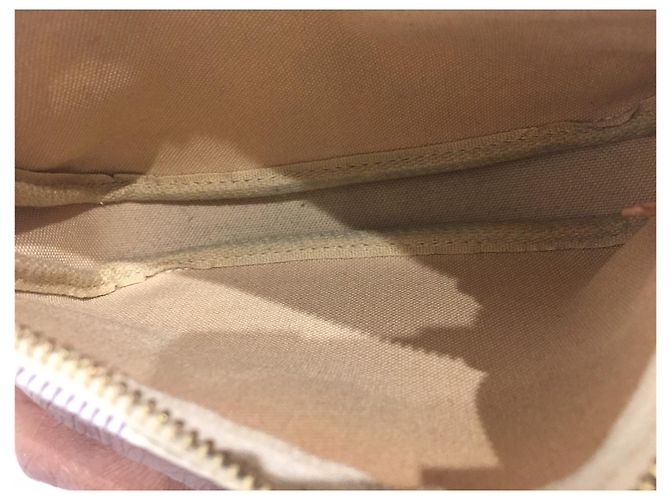 Louis Vuitton Mini Pochette Accessoires Damier Azur Crema - vista 7
