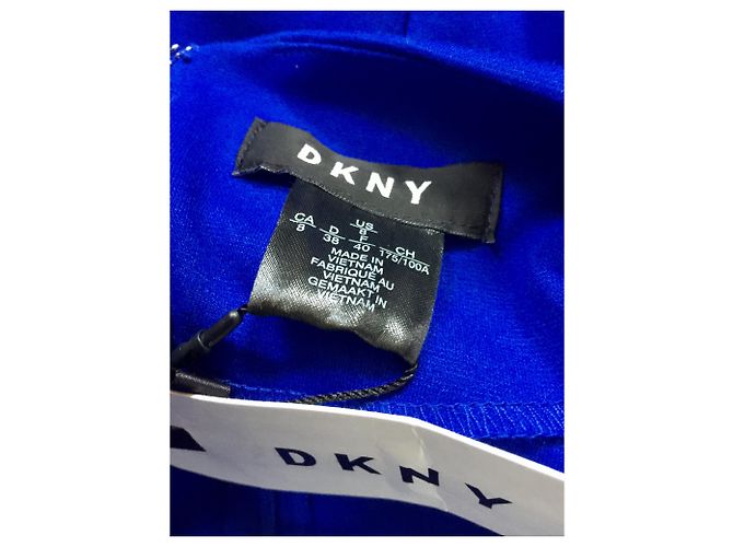 DKNY ponte Seite geraffte blaues Kleid - Ansicht 4