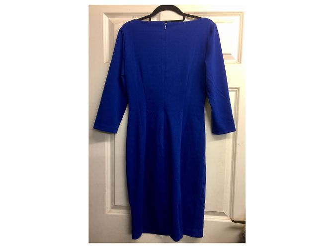DKNY ponte Seite geraffte blaues Kleid - Ansicht 5