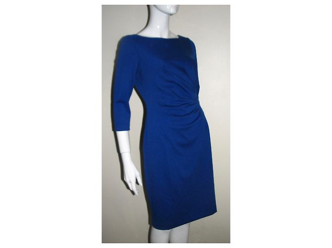 DKNY ponte Seite geraffte blaues Kleid - Ansicht 6