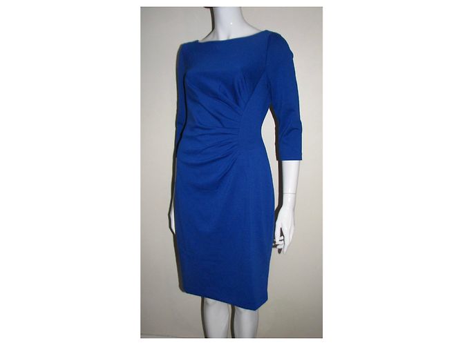 DKNY ponte Seite geraffte blaues Kleid - Ansicht 7