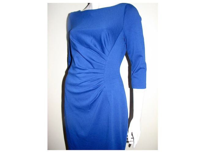 DKNY ponte Seite geraffte blaues Kleid - Ansicht 8